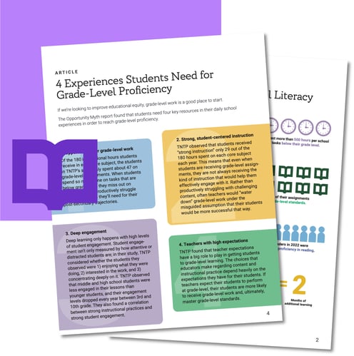 Guide Preview: 4 Experiences Students Need for Grade-Level Proficiency