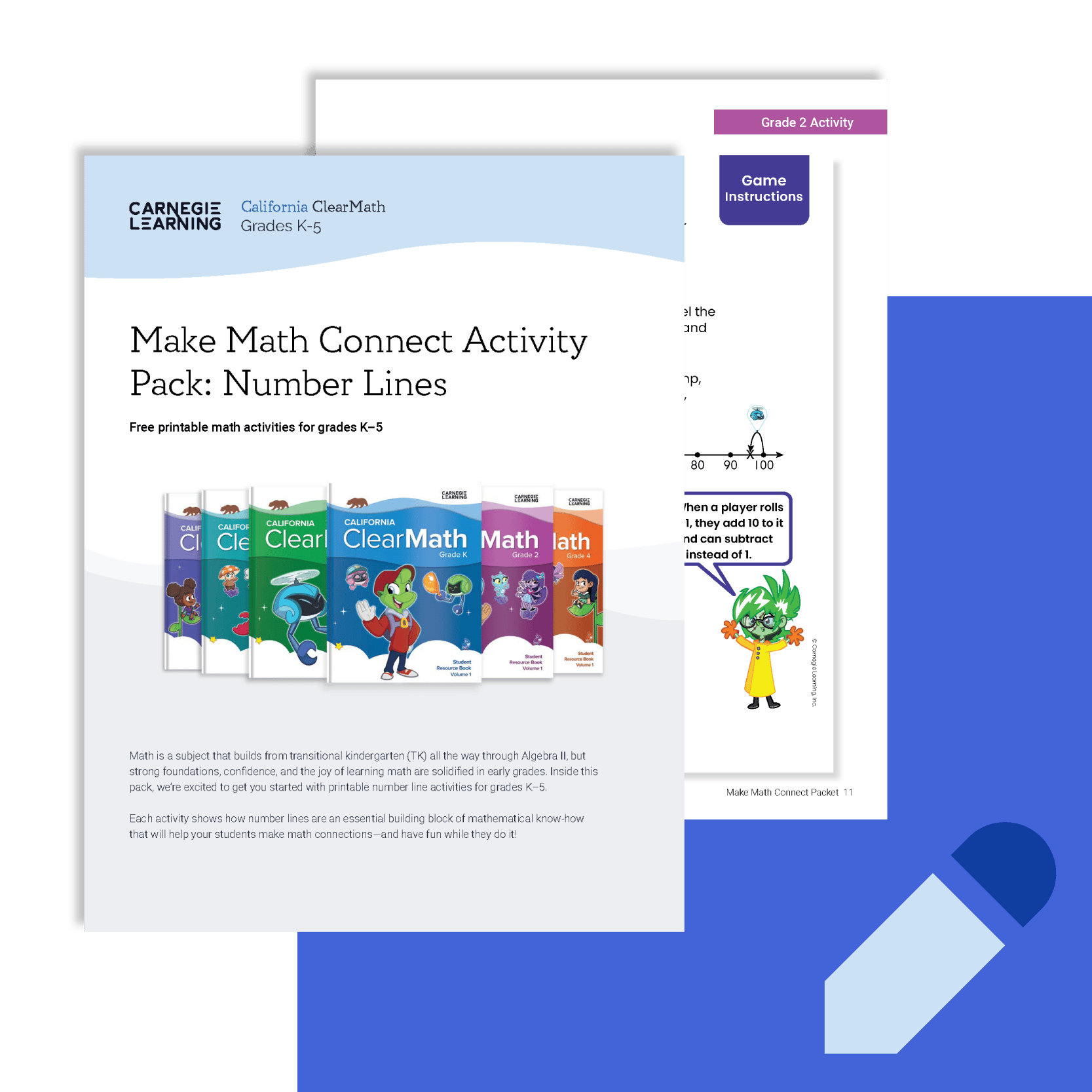 Preview image for the K-5 California Make Math Connect Activity Pack Preview image for the K-5 California Make Math Connect Activity Pack