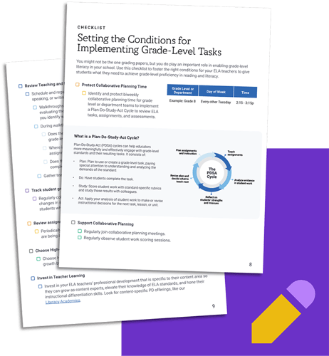 Guide Preview: Setting the Conditions for Implementing Grade-Level Tasks